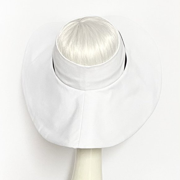 White Sun Visor Wide Brim Hat main image 3